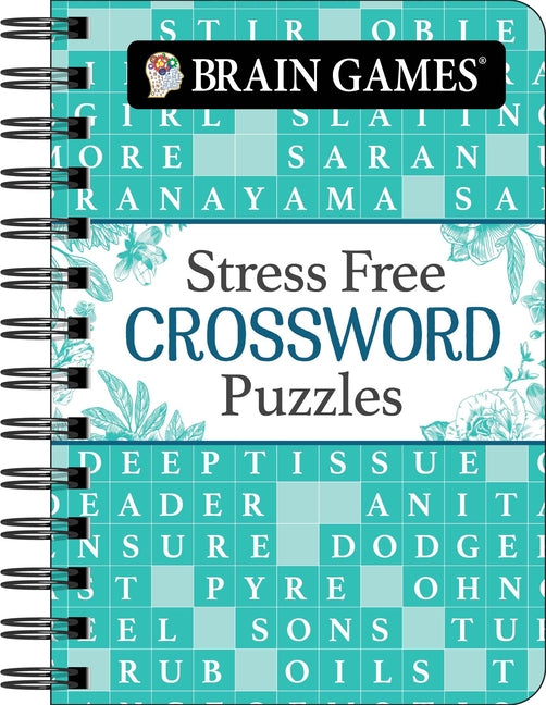 Book cover for Brain Games - To Go - Stress Free: Crossword Puzzles (Teal): Volume 2