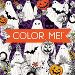 Book cover for Color Me! Halloween (Spooky Images of Witches, Ghosts, Haunted Houses, and More - With Quotes!) (Keepsake Coloring Books)