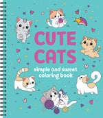 Book cover for Simple and Sweet Coloring Book: Cute Cats