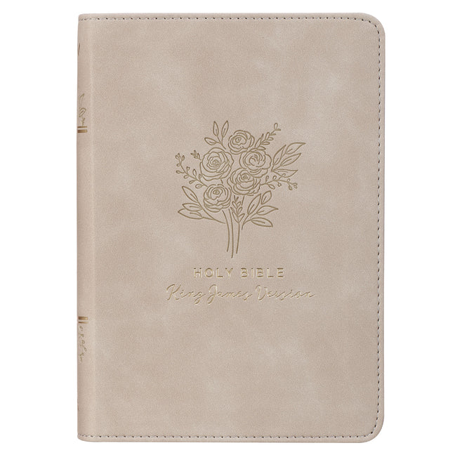 Book cover for KJV Bible Compact Faux Leather Taupe