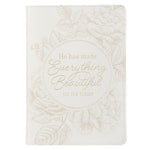 Book cover for Journal Classic Ivory Everything Beautiful Ecc. 3:11