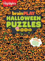 Book cover for Brainplay Halloween Puzzles: Over 200 Spell-Binding Mazes, Halloween Fill in the Blank, Mini Puzzles and Moresilly Spooky Fun for Kids 7 and Up