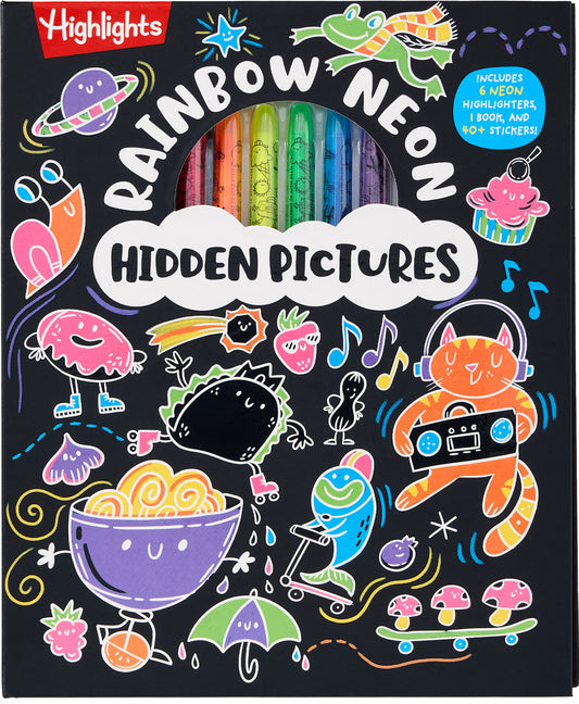 Book cover for Rainbow Neon Hidden Pictures