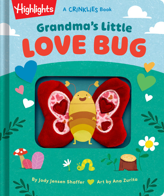 Book cover for Grandma's Little Love Bug: Touch-And-Feel Baby Crinkle Book Filled with Rhymes and Snuggle Moments, Keepsake Gift and Read-Aloud Fun for New Grandmas,