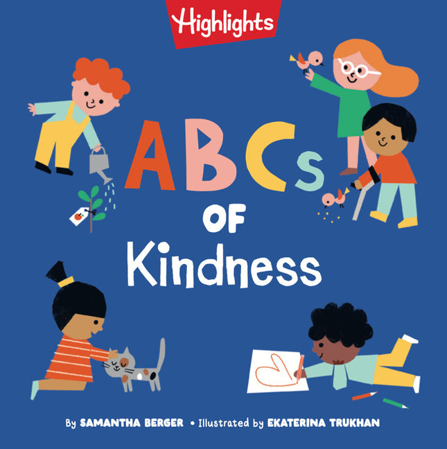 Book cover for ABCs of Kindness: Everyday Acts of Kindness, Inclusion, and Generosity from A to Z, Read-Aloud ABC Kindness Board Book for Toddlers and Preschoolers