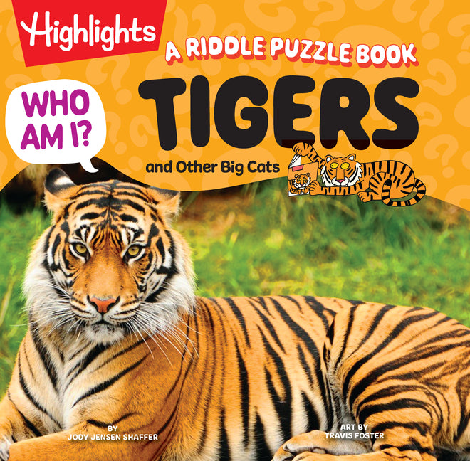 Book cover for Who Am I? Tigers and Other Big Cats: A Riddle Puzzle Book