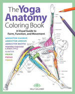 Book cover for Yoga Anatomy Coloring Book: A Visual Guide to Form, Function, and Movement