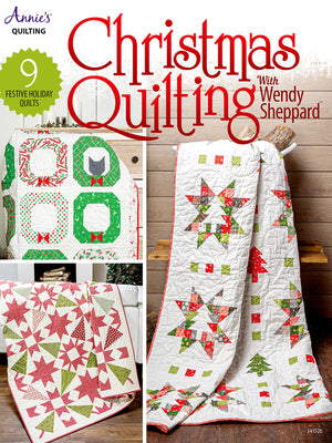 Book cover for Christmas Quilting with Wendy Sheppard