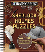 Book cover for Brain Games - Sherlock Holmes Puzzles (#1): Over 100 Cerebral Challenges Inspired by the World's Greatest Detective! Volume 1