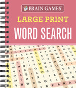 Book cover for Brain Games - Large Print Word Search