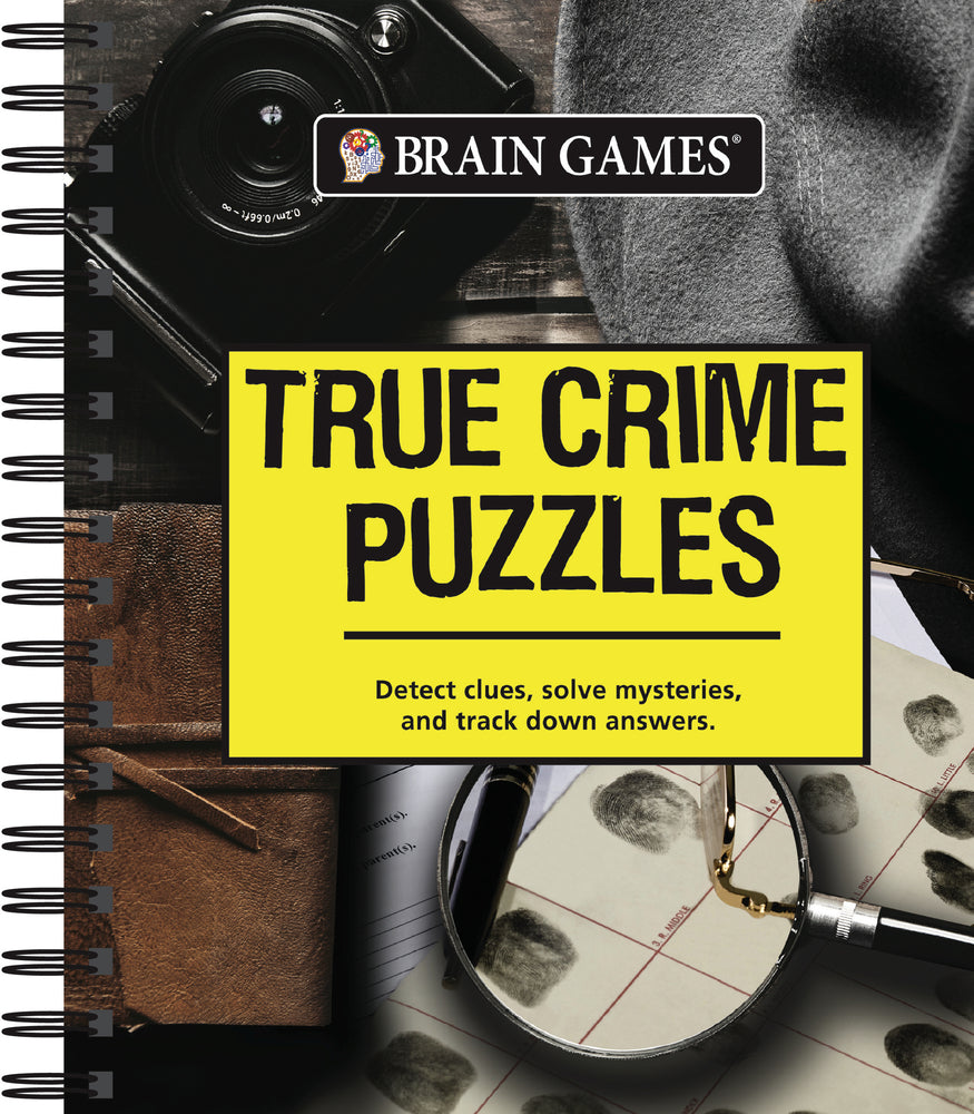 Book cover for Brain Games - True Crime Puzzles