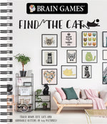Book cover for Brain Games - Find the Cat: Track Down Cute Cats and Adorable Kittens in 129 Pictures