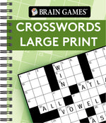 Book cover for Brain Games - Crosswords Large Print (Green)