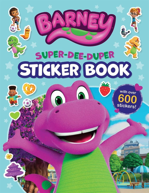 Book cover for Barney: Super-Dee-Duper Sticker Book