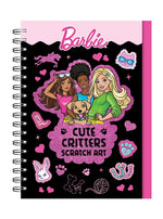 Book cover for Barbie: Cute Critters Scratch Art
