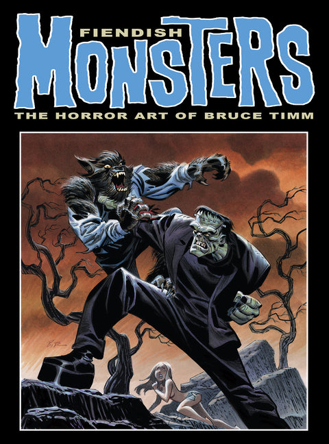 Book cover for Fiendish Monsters: The Horror Art of Bruce Timm