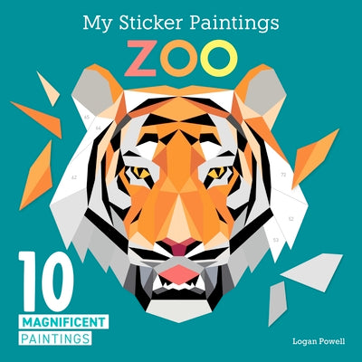 Book cover for My Sticker Paintings: Zoo: 10 Magnificent Paintings
