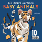 Book cover for My Sticker Paintings: Baby Animals: 10 Adorable Paintings