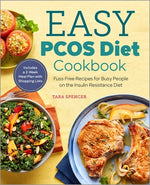 Book cover for Easy Pcos Diet Cookbook: Fuss-Free Recipes for Busy People on the Insulin Resistance Diet