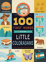 Book cover for 100 First Words for Little Coloradans