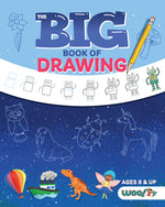 Book cover for Big Book of Drawing: Over 500 Drawing Challenges for Kids and Fun Things to Doodle (How to Draw for Kids, Children's Drawing Book)