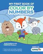 Book cover for My First Book of Color by Numbers: (Build Confidence with Colors and Numbers)