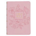 Book cover for KJV Holy Bible, Compact Large Print Faux Leather Red Letter Edition - Ribbon Marker, King James Version, Pink