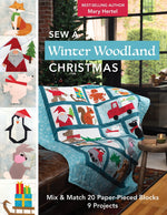 Book cover for Sew a Winter Woodland Christmas: Mix & Match 20 Paper-Pieced Blocks, 9 Projects