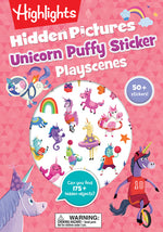 Book cover for Unicorn Hidden Pictures Puffy Sticker Playscenes: 50+ Stickers! Can You Find 175+ Hidden Objects?