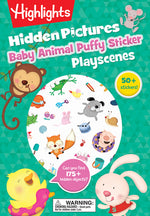 Book cover for Baby Animal Hidden Pictures Puffy Sticker Playscenes