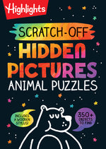 Book cover for Scratch-Off Hidden Pictures Animal Puzzles