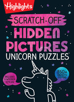 Book cover for Scratch-Off Hidden Pictures Unicorn Puzzles
