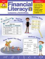 Book cover for Financial Literacy Lessons and Activities, Grade 5 Teacher Resource