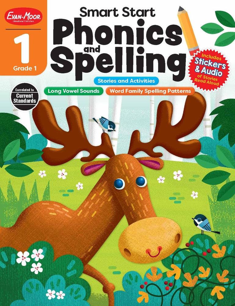 Book cover for Smart Start: Phonics and Spelling, Grade 1 Workbook