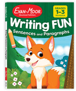 Book cover for Writing Fun Sentences and Paragraphs, Grade 1 - 3 Workbook