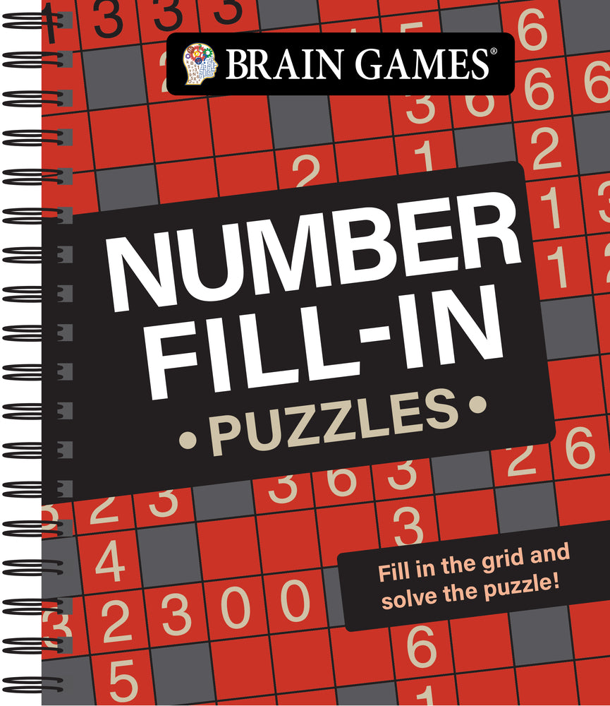Book cover for Brain Games - Number Fill-In Puzzles