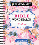 Book cover for Brain Games - Large Print Bible Word Search: Psalms