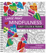 Book cover for Large Print Easy Color & Frame - Mindfulness (Stress Free Coloring Book)