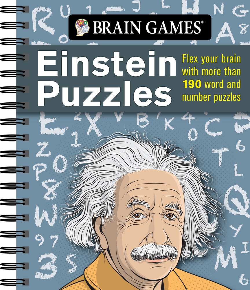 Book cover for Brain Games - Einstein Puzzles: Flex Your Brain with More Than 190 Word and Number Puzzles