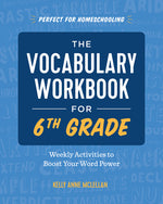 Book cover for Vocabulary Workbook for 6th Grade: Weekly Activities to Boost Your Word Power