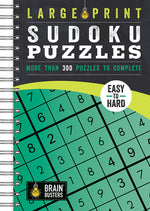 Book cover for Large Print Sudoku Puzzles Green: Over 200 Puzzles to Complete
