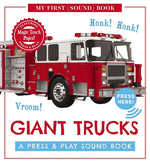 Book cover for Giant Trucks: My First Book of Sounds: A Press and Play Sound Board Book (Interactive Noisy Trucks for Young Children)