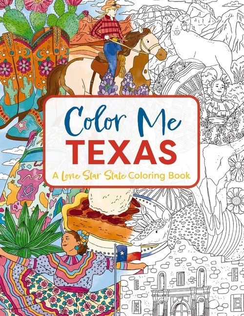 Book cover for Color Me Texas: A Lone Star State Coloring Book