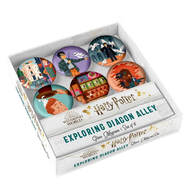 Book cover for Harry Potter: Exploring Diagon Alley Glass Magnet Set (Set of 6)