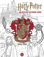 Book cover for Harry Potter: Gryffindor House Pride: The Official Coloring Book: (Gifts Books for Harry Potter Fans, Adult Coloring Books)