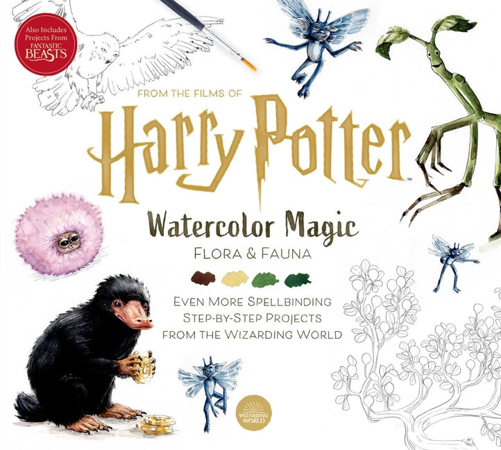 Book cover for Harry Potter: Watercolor Magic: Flora & Fauna