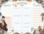 Book cover for Harry Potter: Floral Fantasy Weekly Planner Notepad