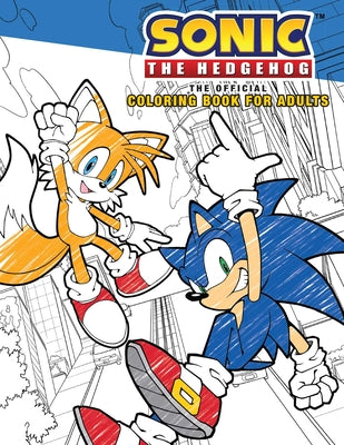 Book cover for Sonic the Hedgehog: The Official Adult Coloring Book