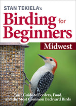 Book cover for Stan Tekiela's Birding for Beginners: Midwest: Your Guide to Feeders, Food, and the Most Common Backyard Birds