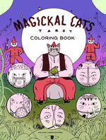 Book cover for Magickal Cats Tarot Coloring Book